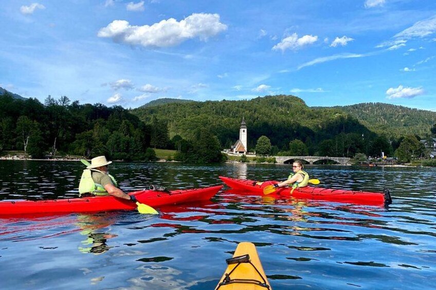 Small Group Guided Kayaking Tour on Lake Bohinj 2