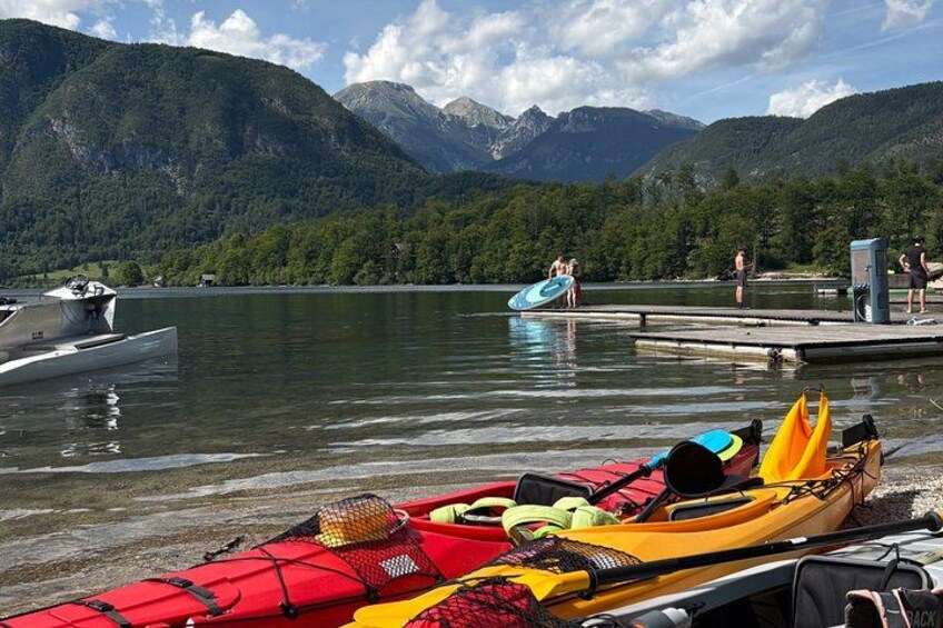 Small Group Guided Kayaking Tour on Lake Bohinj 3