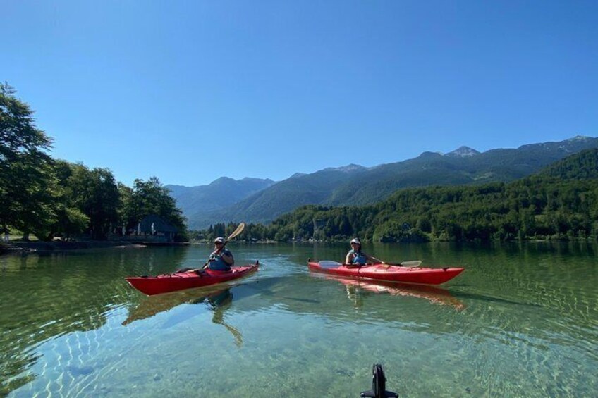 Small Group Guided Kayaking Tour on Lake Bohinj 2