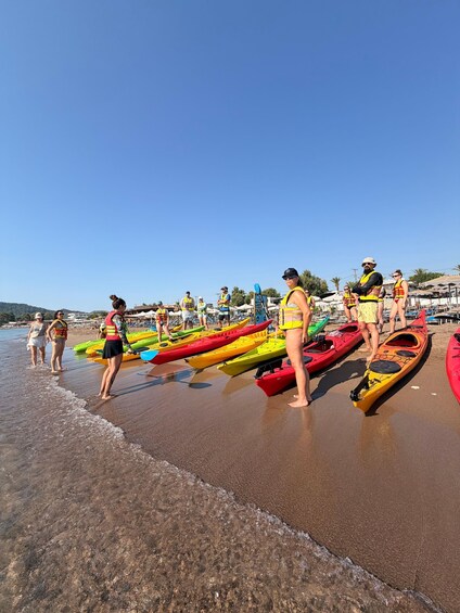 Picture 21 for Activity Rhodes: Sea kayaking in Caves, Hidden Coves and Crystal Clear Waters 2