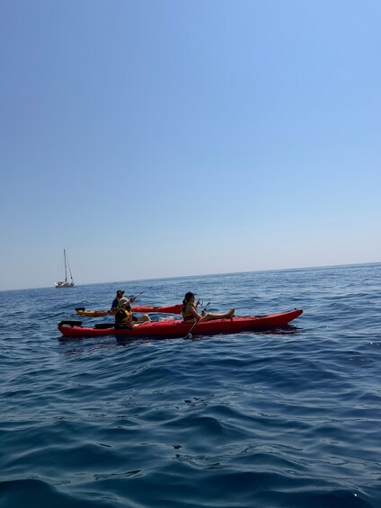 Picture 19 for Activity Rhodes: Sea kayaking in Caves, Hidden Coves and Crystal Clear Waters 3