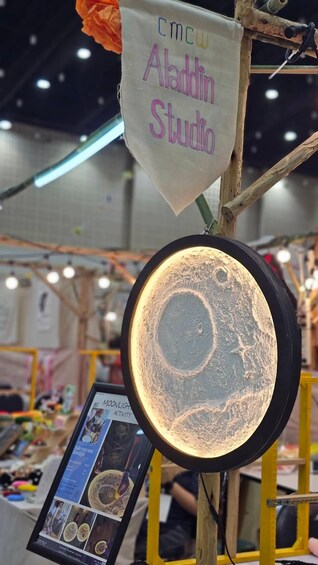 Picture 7 for Activity Bangkok: Moon Lamp Art Workshop & Materials & Instructor 3