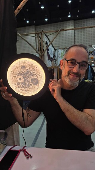 Picture 1 for Activity Bangkok: Moon Lamp Art Workshop & Materials & Instructor 2