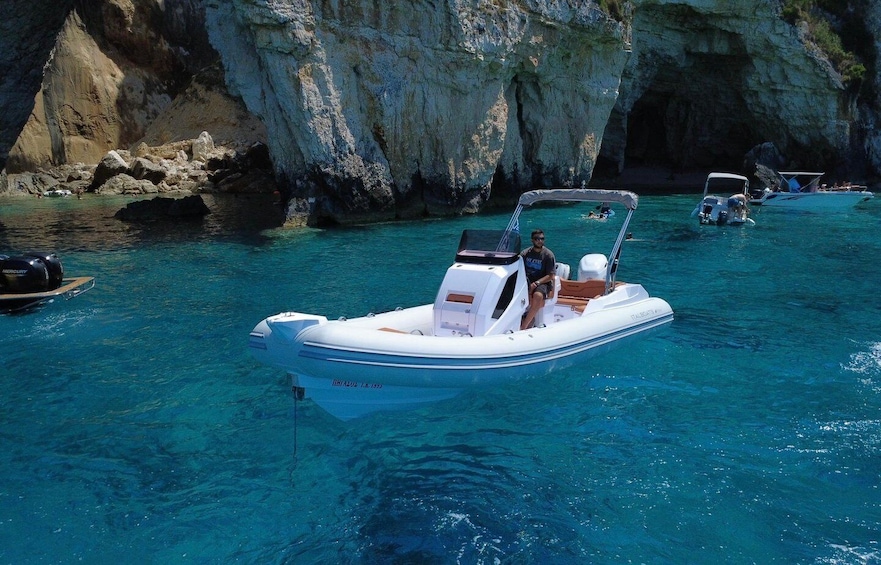 Picture 1 for Activity From Corfu: Paxos & Blue Caves Speedboat Trip 3