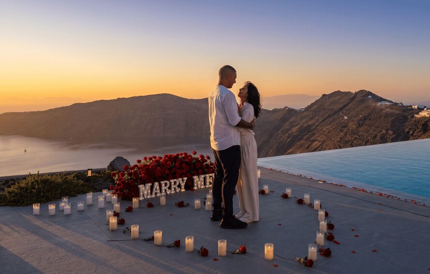 Santorini: Romantic Wedding Proposal with Caldera View 1