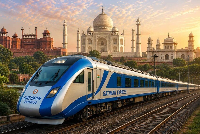 Gatimaan Train Tour: Delhi Agra Delhi with Train Tickets 1