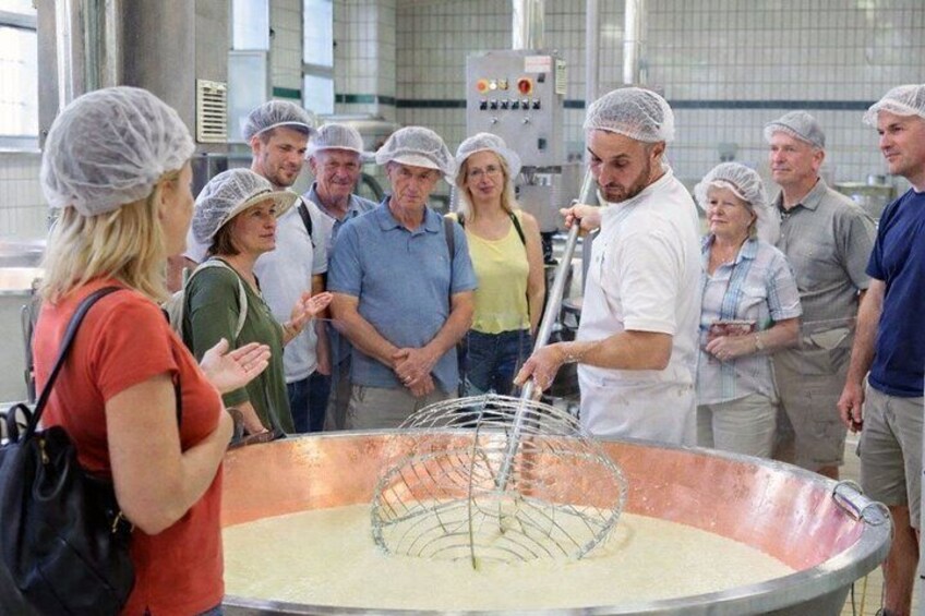 Guided tour of the cheese factory and tasting of Parmigiano Reggiano 1