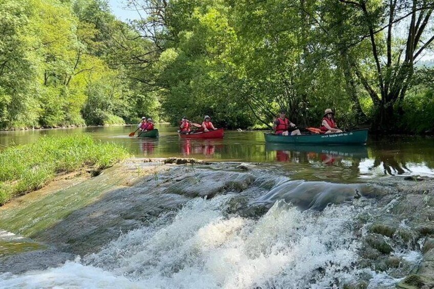 Canoe tour K1 Braunsbach to Kocherstetten 4