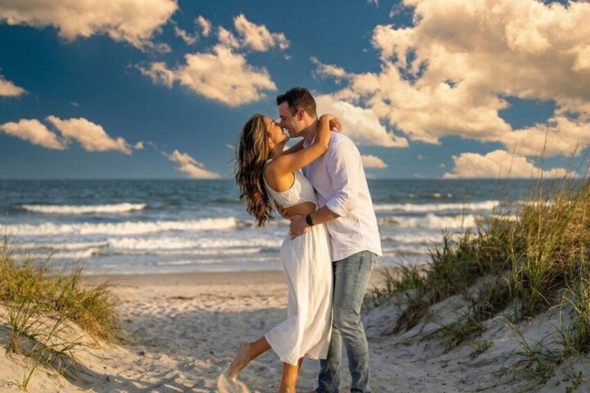 Sunset Surprise Beach Proposal with Photos in Jacksonville 4