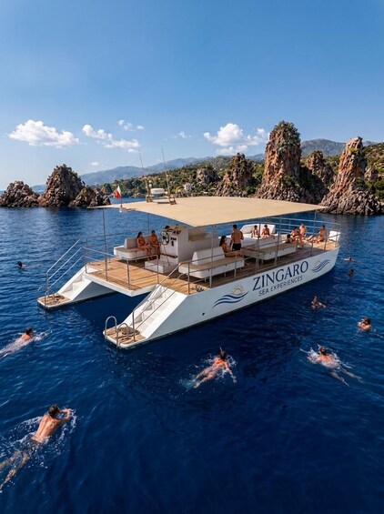 From Castellammare del Golfo: Catamaran Tour of the Zingaro Reserve and Scopello 1