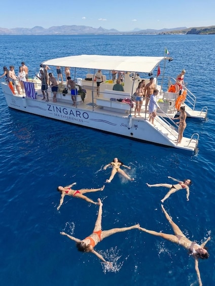 Picture 3 for Activity From Castellammare del Golfo: Catamaran Tour of the Zingaro Reserve and Scopello 5