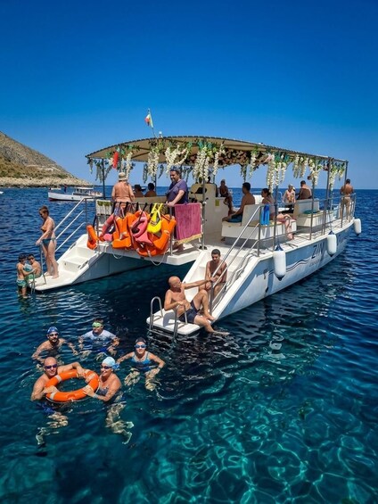 Picture 4 for Activity From Castellammare del Golfo: Catamaran Tour of the Zingaro Reserve and Scopello 2