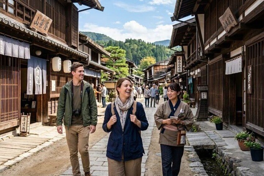From Nagoya Magome and Tsumago Private Guided Tour with Vehicle 1
