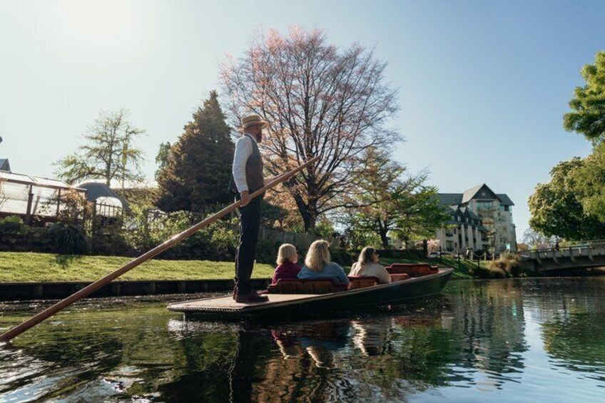 Punting on the Avon Antigua Boatsheds 2