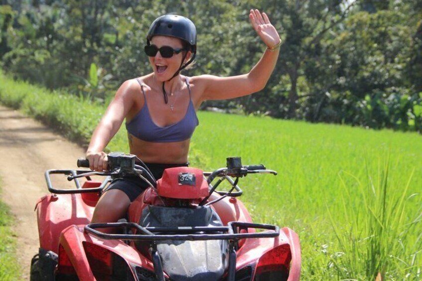 Ubud ATV Quad Bike Tour with Optional Rafting and Waterfall 3