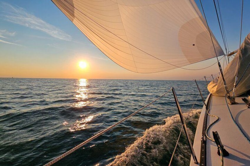 Detroit Sunset Sail on the River 1