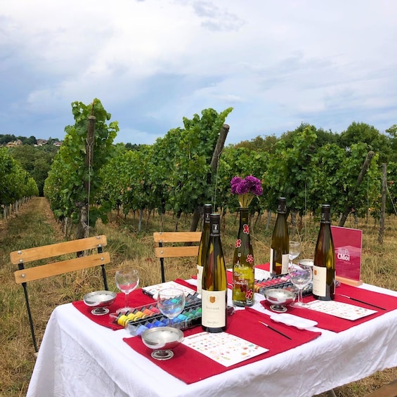 Picture 1 for Activity Obernai: Bottle-painting workshop in the vineyards 2