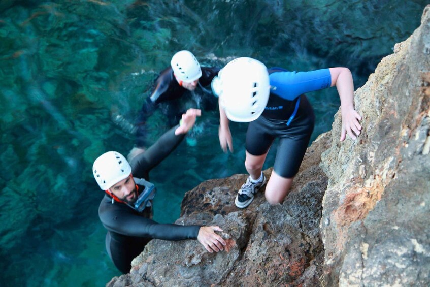 Picture 1 for Activity Coasteering Cala Comte Ibiza: Jumps, Snorkel & Photos 3
