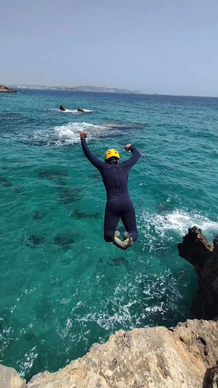Picture 7 for Activity Coasteering Cala Comte Ibiza: Jumps, Snorkel & Photos 2