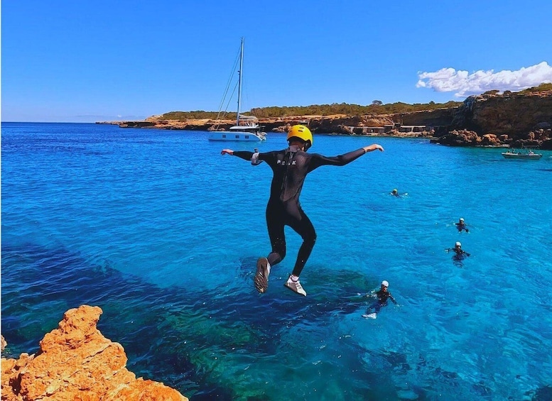 Picture 2 for Activity Coasteering Cala Comte Ibiza: Jumps, Snorkel & Photos 4