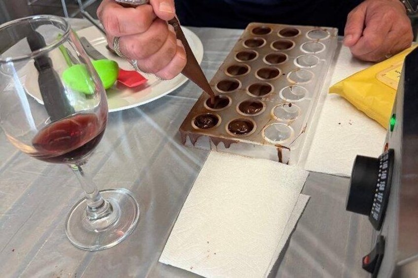 Chocolates and Cheers Chocolate Making and Optional Wine Tasting 2