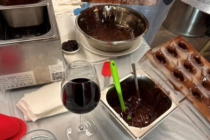 Chocolates and Cheers Chocolate Making and Optional Wine Tasting 2