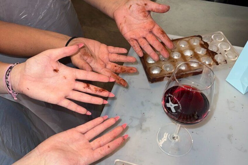 Chocolates and Cheers Chocolate Making and Optional Wine Tasting 4