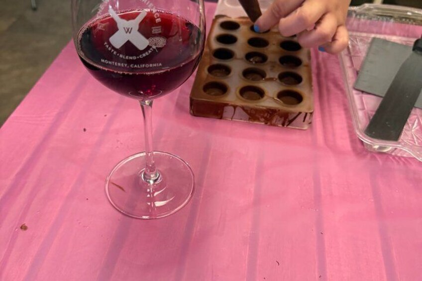 Chocolates and Cheers Chocolate Making and Optional Wine Tasting 5