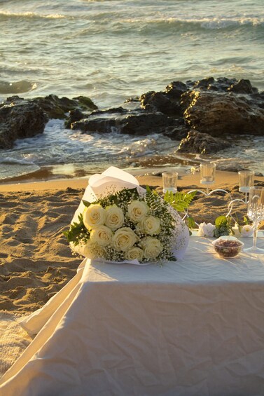 Picture 11 for Activity Chania: Romantic Beach Setup for Couples with Prosecco 4