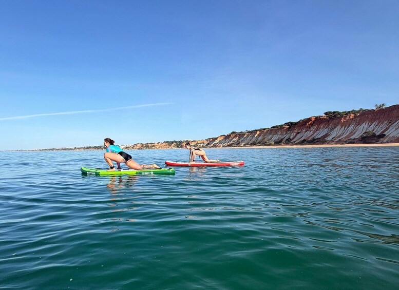 Picture 2 for Activity Albufeira: SUP Yoga Experience at Falésia Beach 3