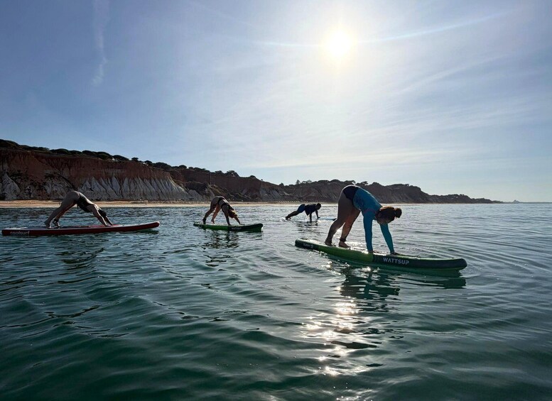 Albufeira: SUP Yoga Experience at Falésia Beach 1