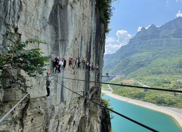Picture 1 for Activity Chongqing Jinfoshan Via Ferrata Climbing Experience 2