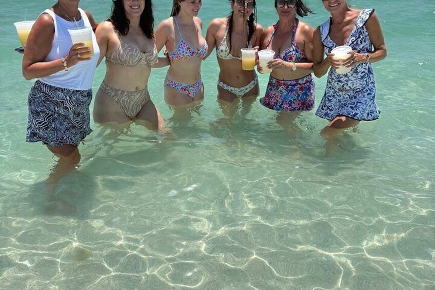 Bachelorette Party Boat Dolphins Sandbar and Shelling Adventure 2