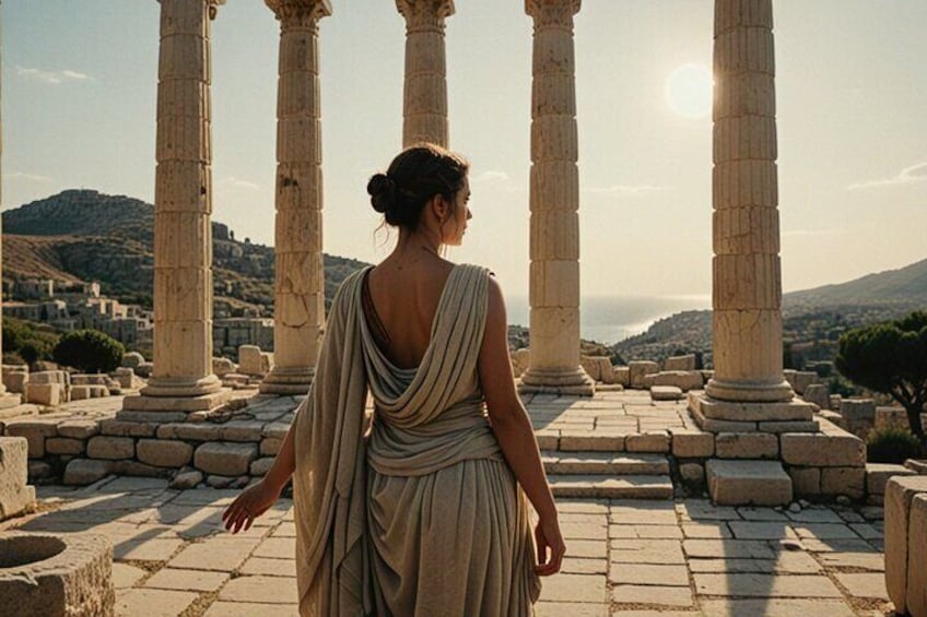 Stepping into the sacred past of Eleusis – where mystery, myth, and history intertwine under the golden sun. 1