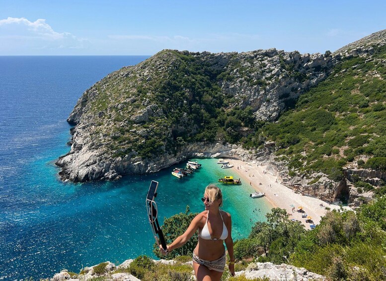 Picture 8 for Activity Tirana/Golem: Grama Bay,Blue Cave & Riviera by Speedboat 5