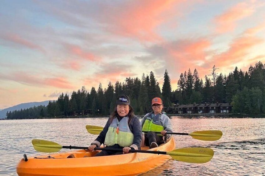 Sunset Kayak Tour in Tahoe City For 2 People Double Kayak 2