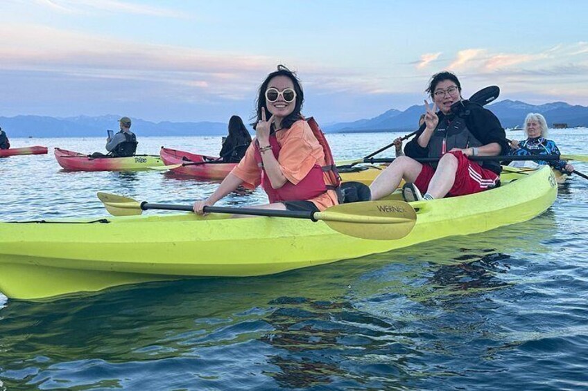 Sunset Kayak Tour in Tahoe City For 2 People Double Kayak 3