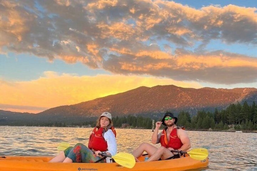 Sunset Kayak Tour in Tahoe City For 2 People Double Kayak 3