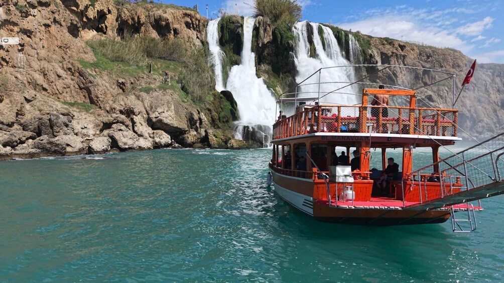 Picture 9 for Activity Antalya: Duden Waterfall Sunset Cruise with Unlimited Wine 2