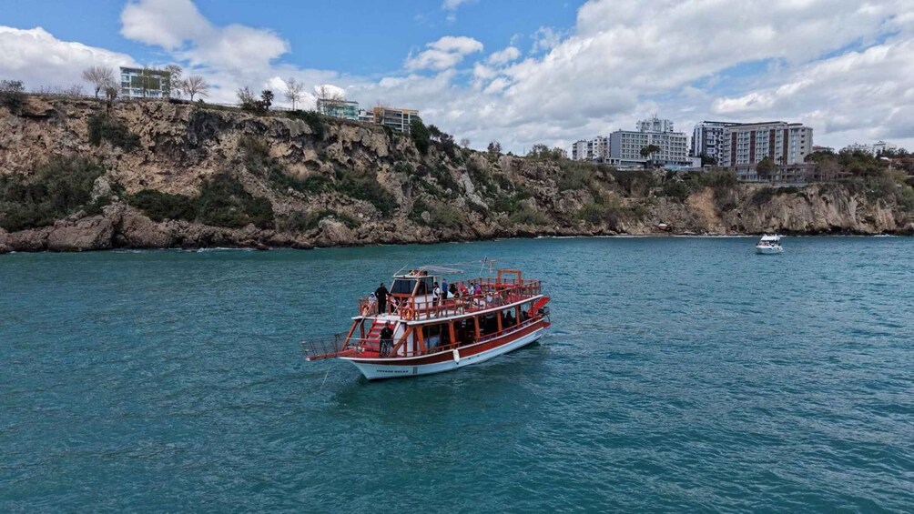 Picture 7 for Activity Antalya: Duden Waterfall Sunset Cruise with Unlimited Wine 4