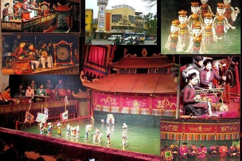 Hanoi Full Day Tour with Train Street Cyclo Water Puppet Show 4