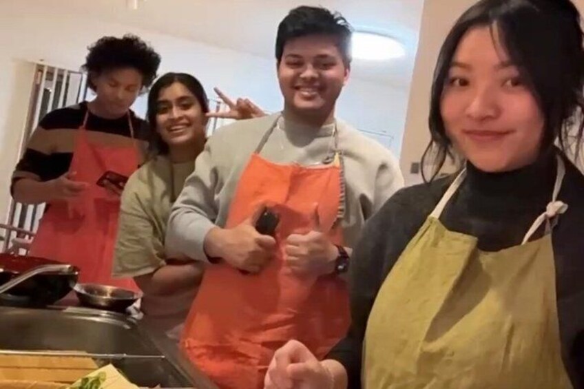 Osaka Handmade Udon, Tempura, Wagashi & Matcha Cooking Class 2