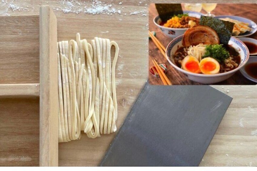 Osaka Handmade Ramen Gyoza Wagashi and Matcha Cooking Class 1