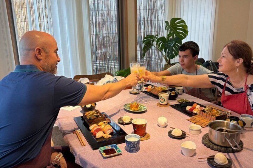 Osaka Nigiri Sushi, Tempura, Wagashi and Matcha Cooking Class 2