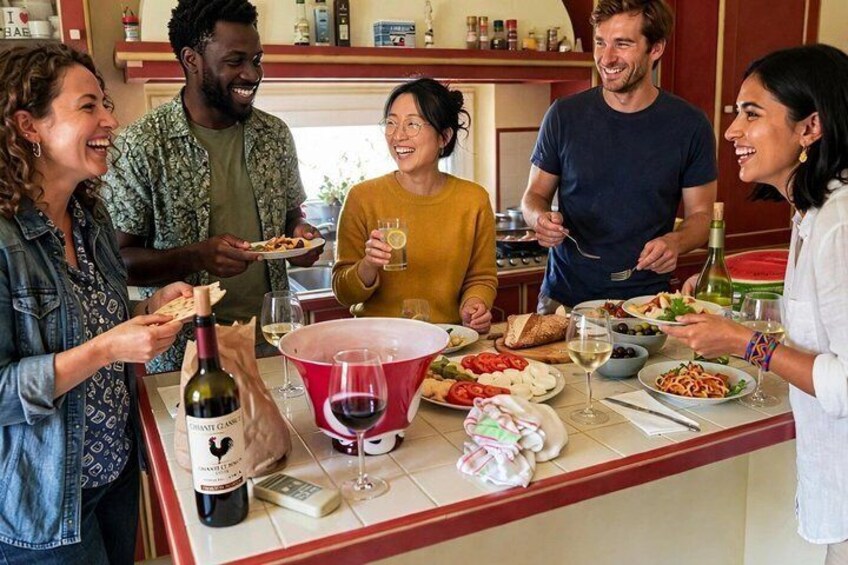 Civitavecchia Pasta and Tiramisu Cooking Class with Fine Wine 2