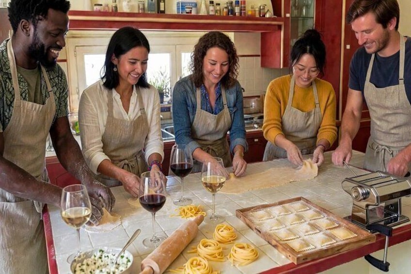 Civitavecchia Pasta and Tiramisu Cooking Class with Fine Wine 1