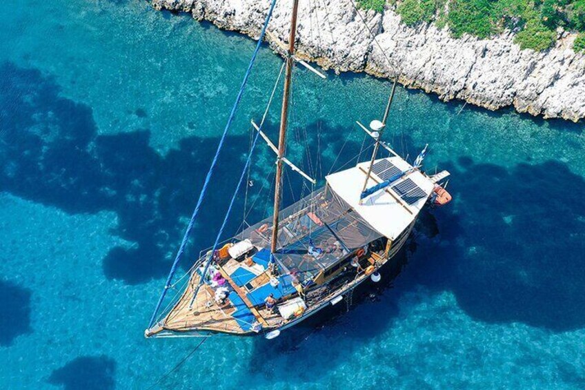 Skiathos Island Day Cruise on Traditional Wooden Sailboat 5