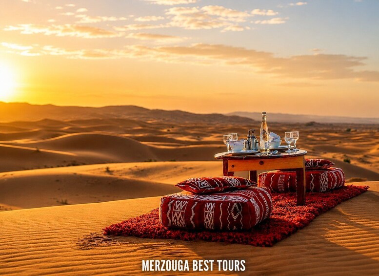 Merzouga: Romantic Wine Experience with Private Desert Table 1