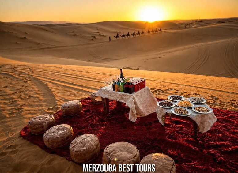 Picture 9 for Activity Merzouga: Romantic Wine Experience with Private Desert Table 5