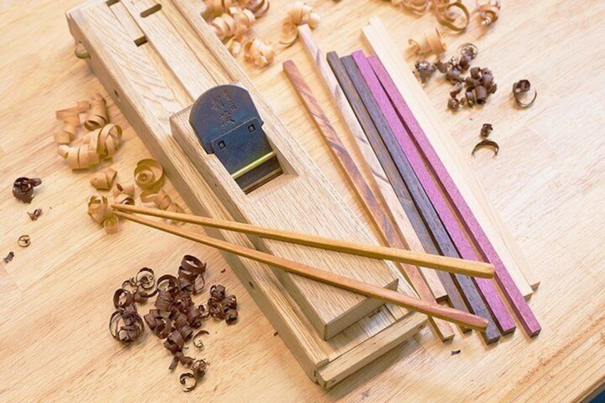 Tokyo Asakusa Chopstick Making Workshop with Locals 2